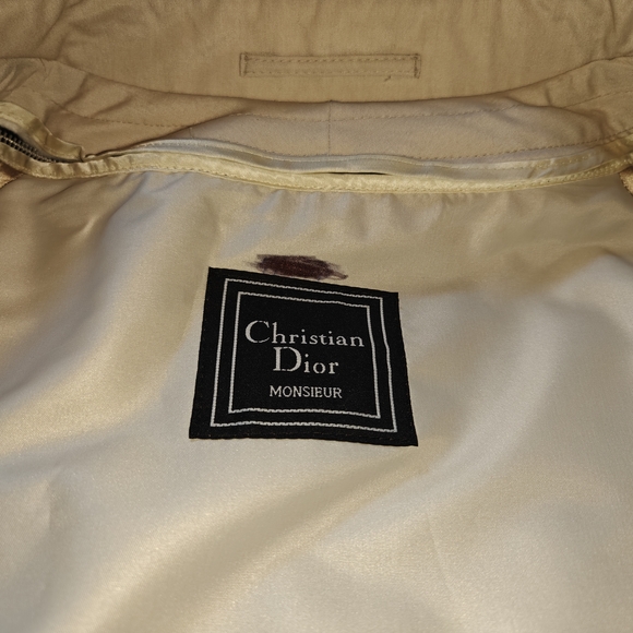 Vintage Christian Dior Monsieur 46 XL Classic Beige Trench Coat - Picture 12 of 16